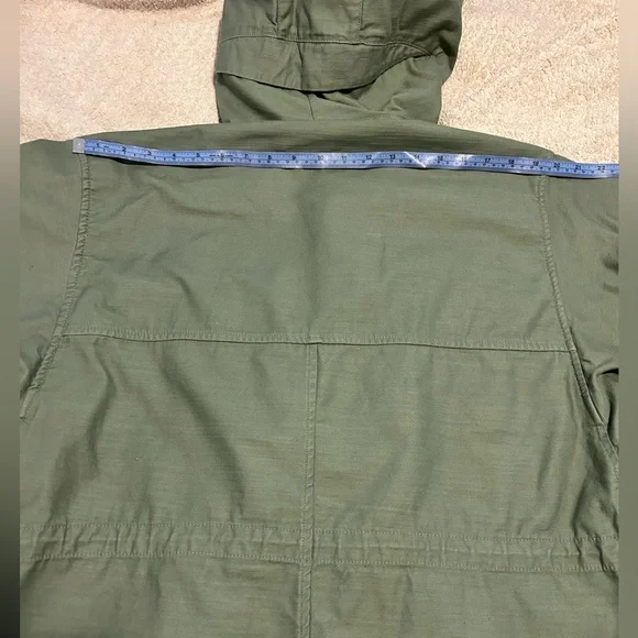 Like New GAP Olive Heavyweight Canvas Military Utility Field Jacket Men Unisex - Picture 14 of 16